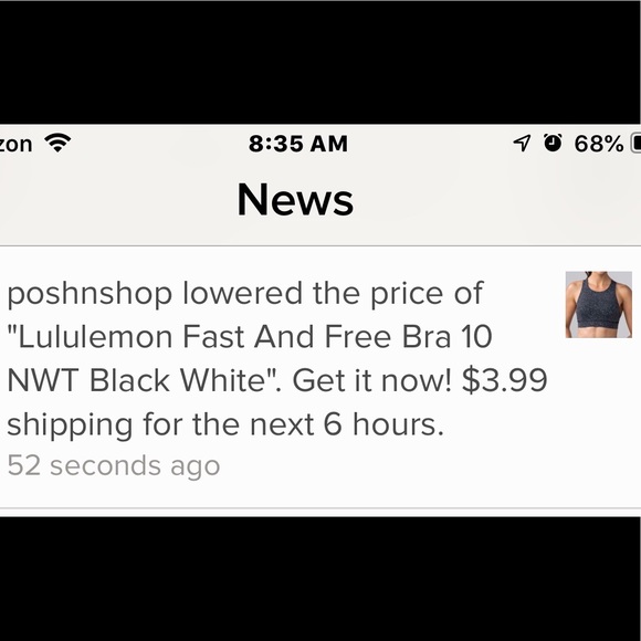 lululemon athletica Other - Lululemon Fast And Free Bra 10 NWT Black White